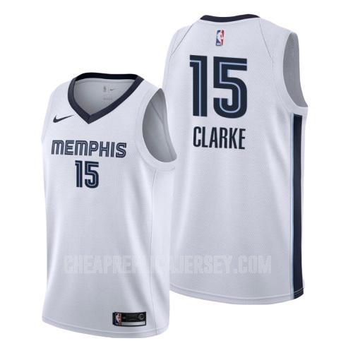 men's memphis grizzlies brandon clarke 15 white association replica jersey