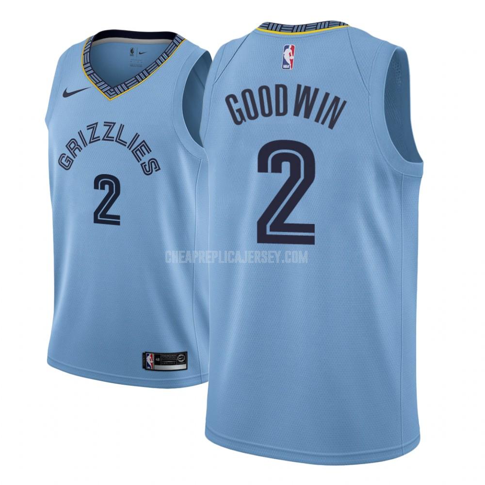 men's memphis grizzlies brandon goodwin 2 blue statement replica jersey