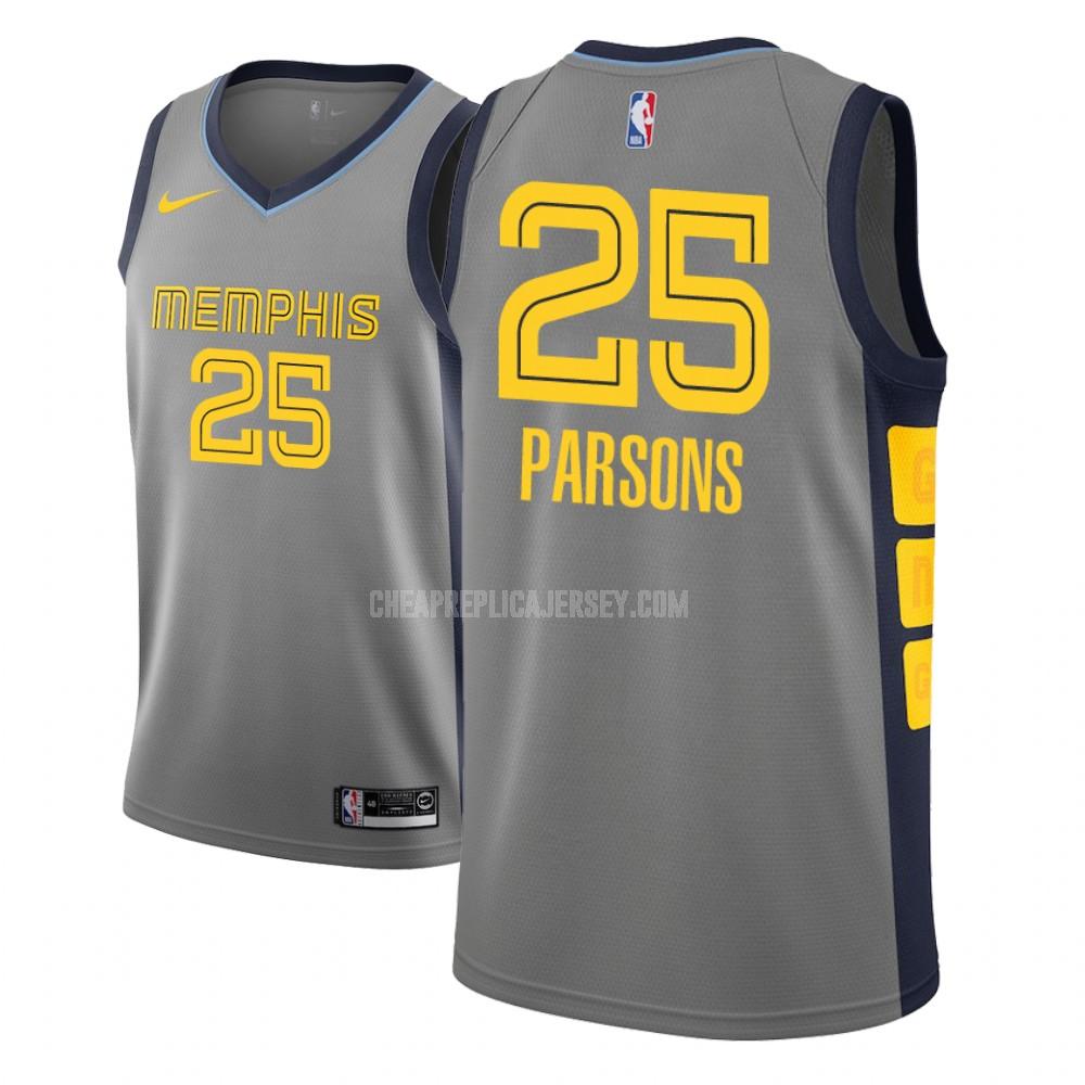 men's memphis grizzlies chandler parsons 25 gray city edition replica jersey