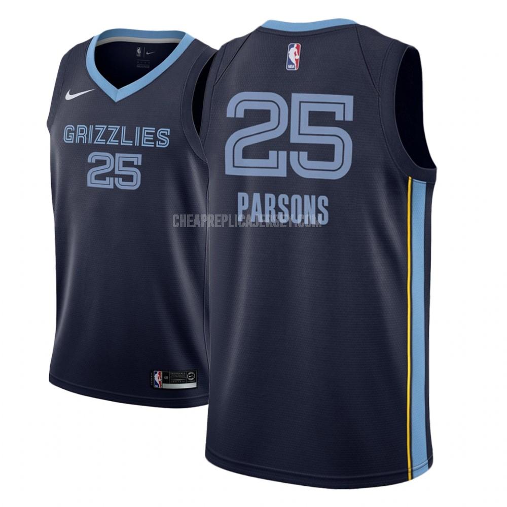 men's memphis grizzlies chandler parsons 25 navy icon replica jersey