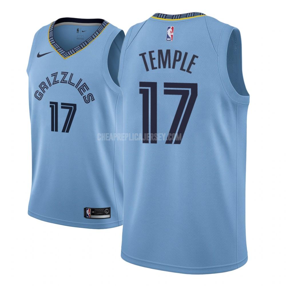 men's memphis grizzlies garrett temple 17 blue statement replica jersey