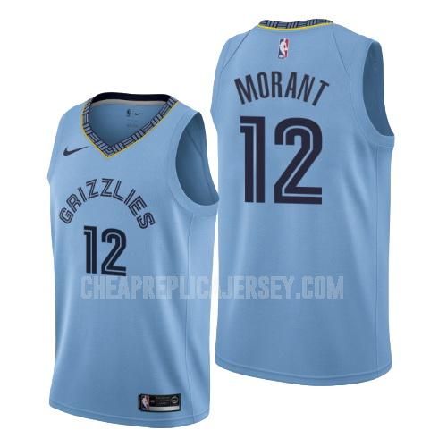 men's memphis grizzlies ja morant 12 blue statement replica jersey