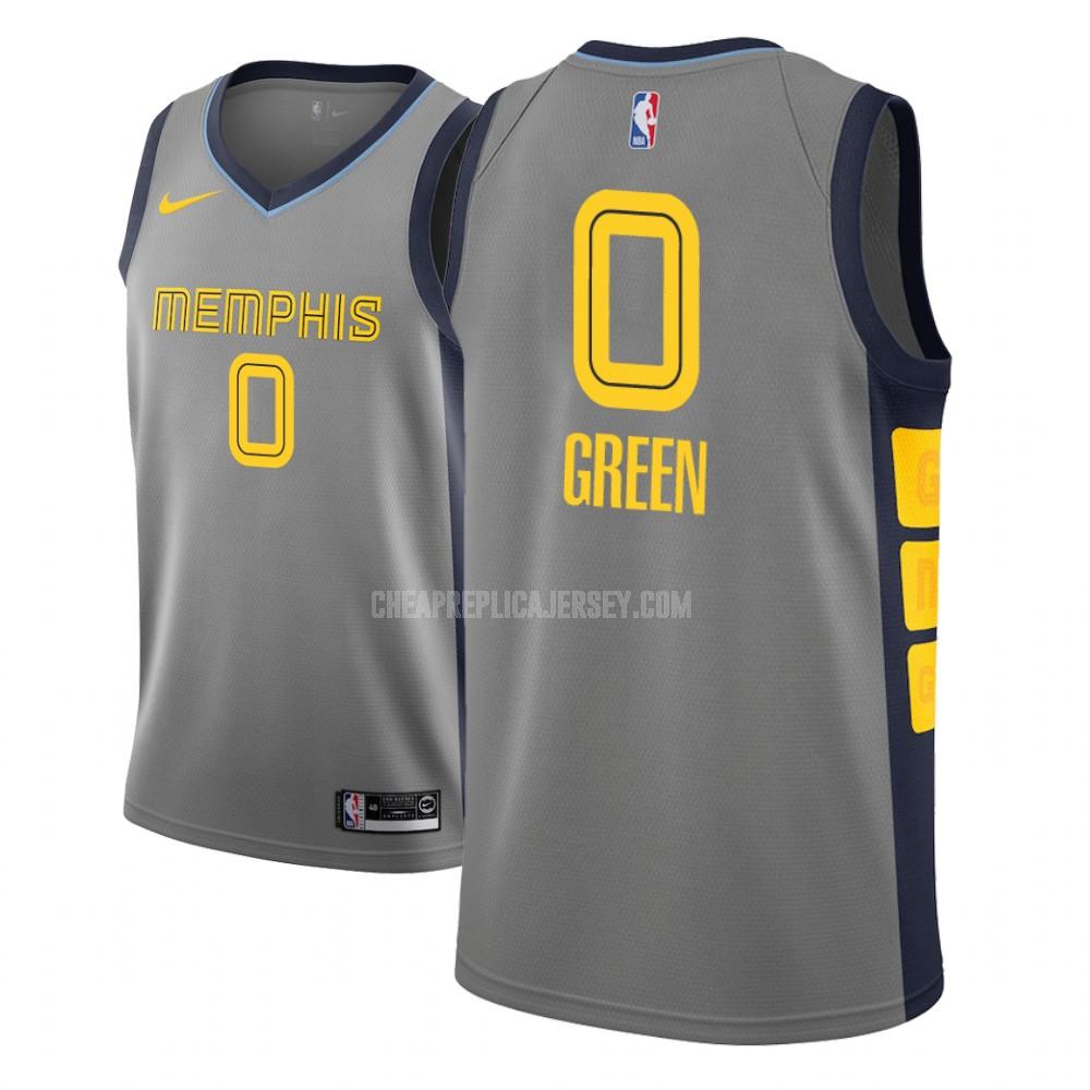 men's memphis grizzlies jamychal green 0 gray city edition replica jersey