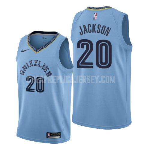 men's memphis grizzlies josh jackson 20 blue statement replica jersey