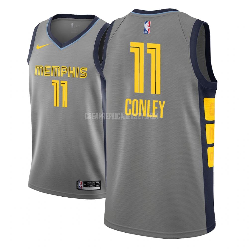 men's memphis grizzlies mike conley 11 gray city edition replica jersey