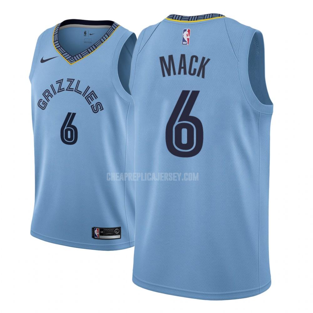 men's memphis grizzlies shelvin mack 6 blue statement replica jersey