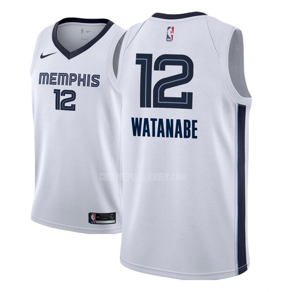 men's memphis grizzlies yuta watanabe 12 white association replica jersey