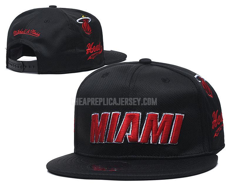 men's miami heat black ne187 basketball hat