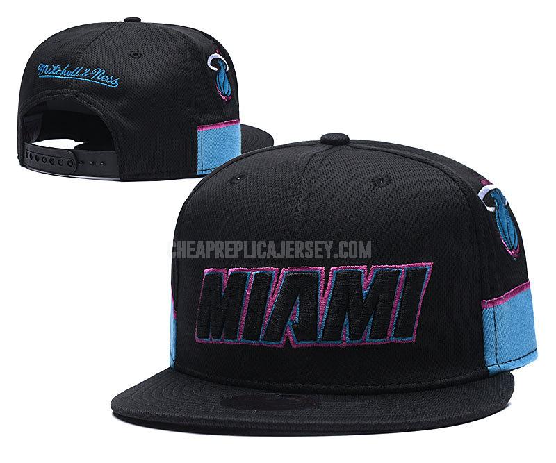 men's miami heat black ne188 basketball hat