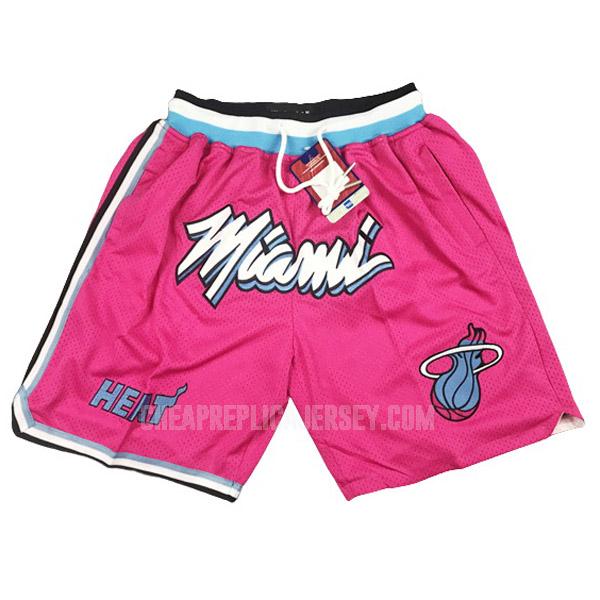 men's miami heat pink just don rh1 basketball short