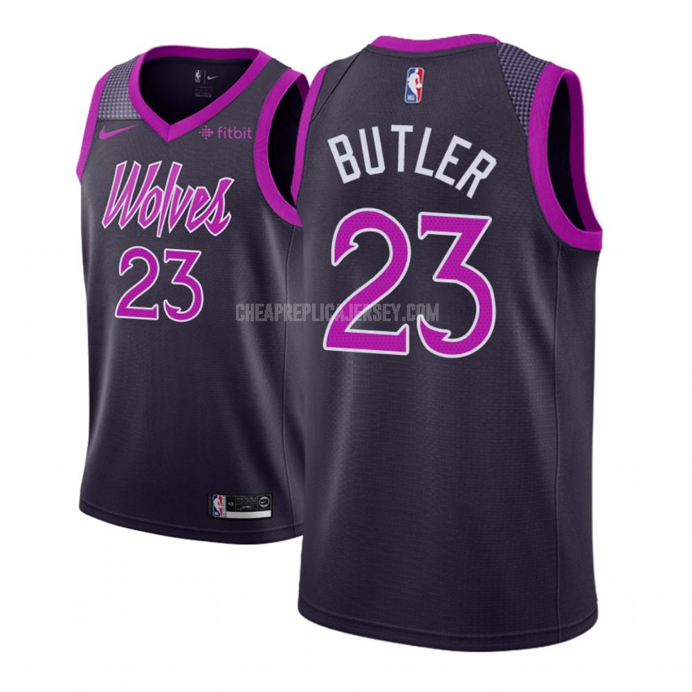 men's minnesota timberwolves jimmy butler 23 purple city edition replica jersey