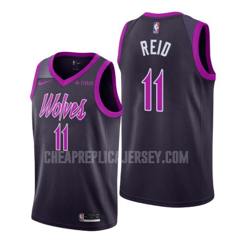 men's minnesota timberwolves naz reid 11 purple city edition replica jersey
