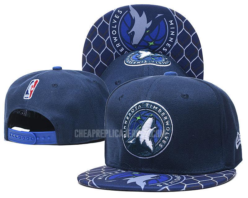 men's minnesota timberwolves s-blue ne180 basketball hat