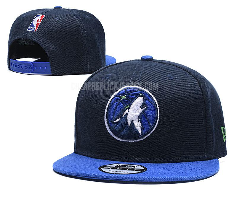 men's minnesota timberwolves s-blue ne181 basketball hat