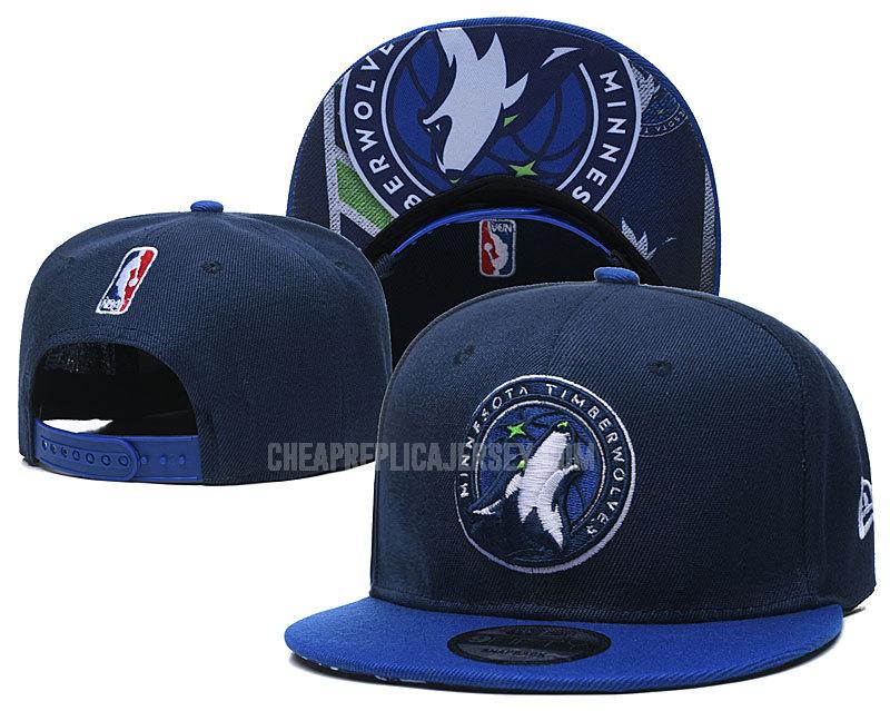 men's minnesota timberwolves s-blue ne182 basketball hat