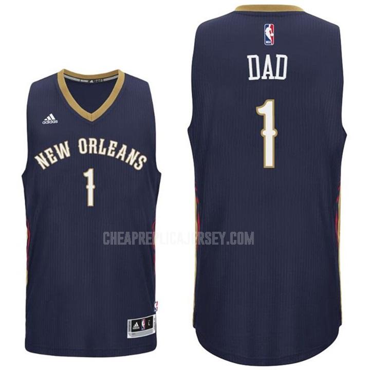 men's new orleans pelicans dad 1 blue fathers day replica jersey