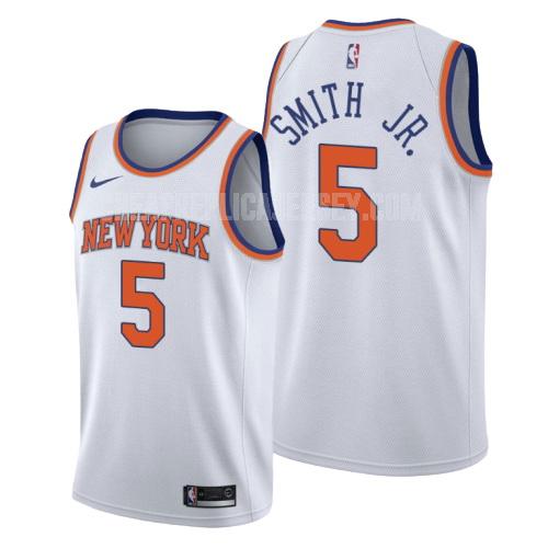 men's new york knicks dennis smith jr 5 white association replica jersey