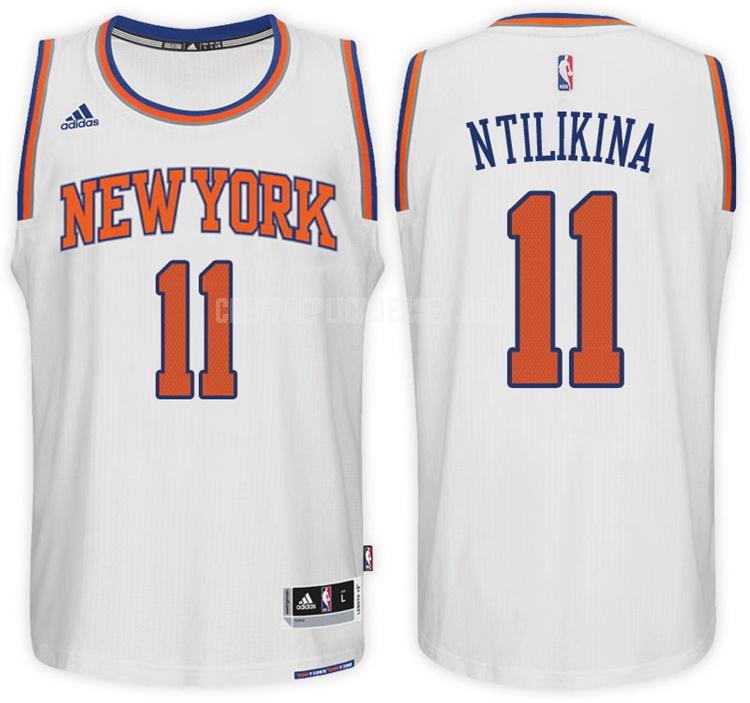men's new york knicks frank ntilikina 11 white home replica jersey