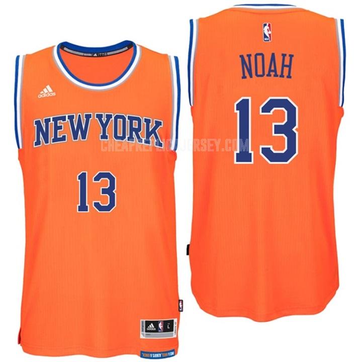 men's new york knicks joakim noah 13 orange alternate swingman replica jersey