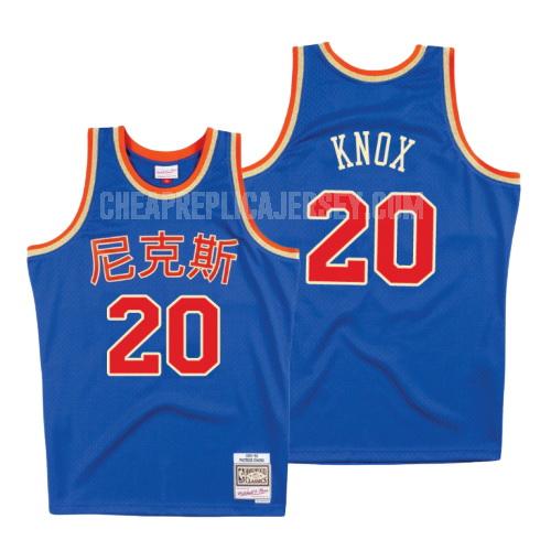 men's new york knicks kevin knox 20 blue chinese new year replica jersey