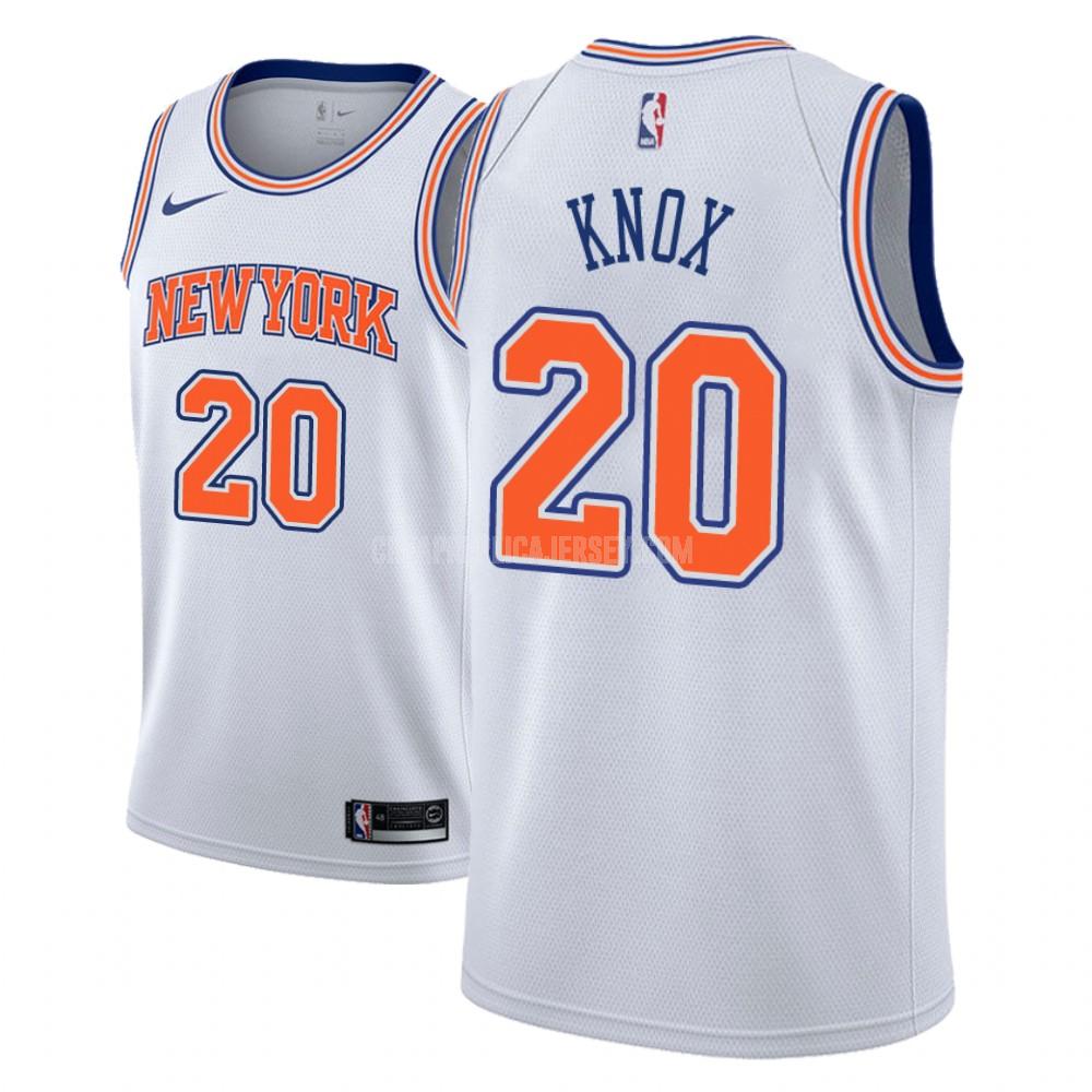 men's new york knicks kevin knox 20 white statement replica jersey