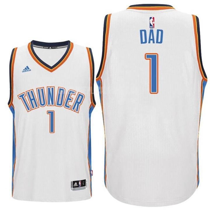 men's oklahoma city thunder dad 1 white fathers day replica jersey