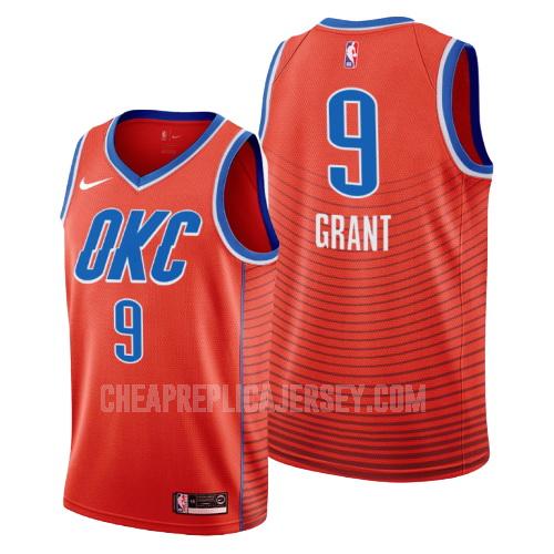 men's oklahoma city thunder jerami grant 9 orange statement replica jersey