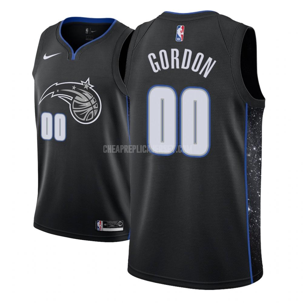 men's orlando magic aaron gordon 0 black city edition replica jersey