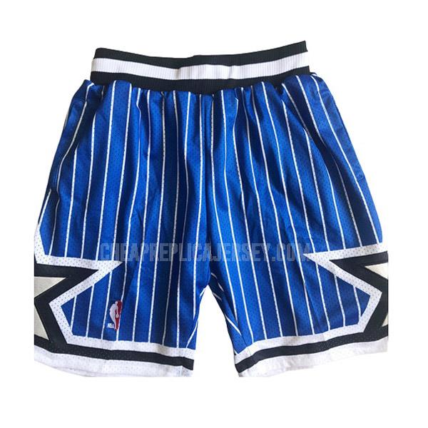 men's orlando magic blue retro stripe ms1 basketball short