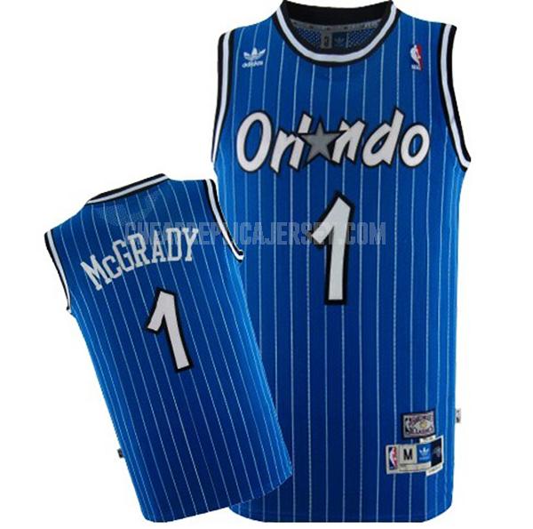 men's orlando magic tracy mcgrady 1 blue road replica jersey