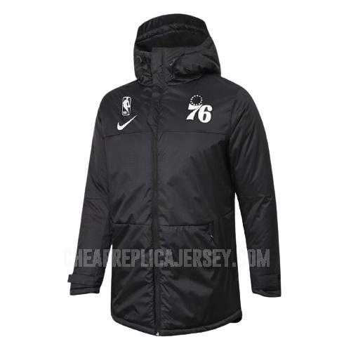 men's philadelphia 76ers black nba cotton jacket