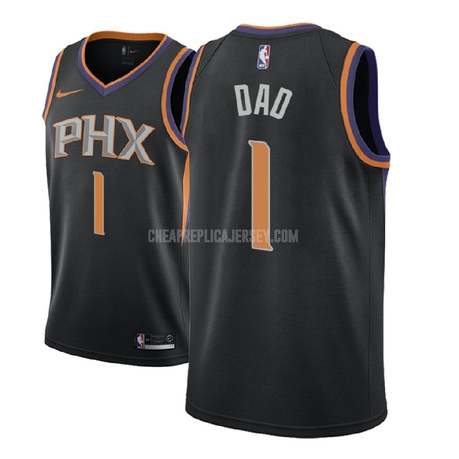 men's phoenix suns dad 1 black fathers day replica jersey