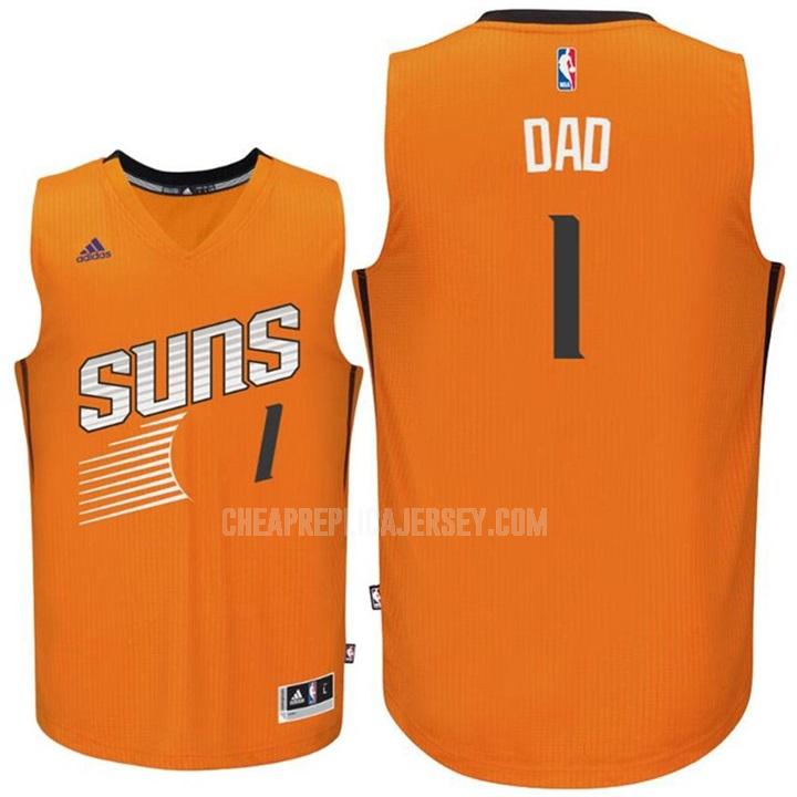 men's phoenix suns dad 1 orange fathers day replica jersey