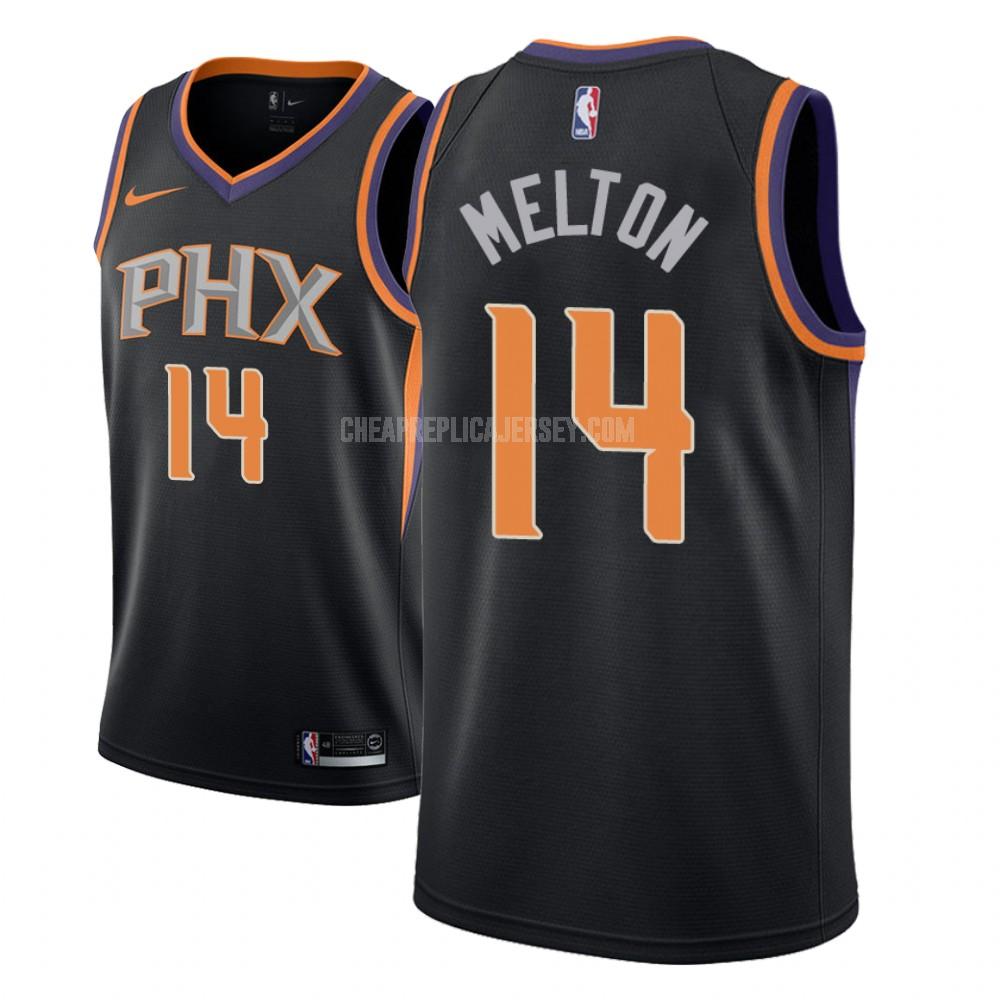 men's phoenix suns de'anthony melton 14 black statement replica jersey