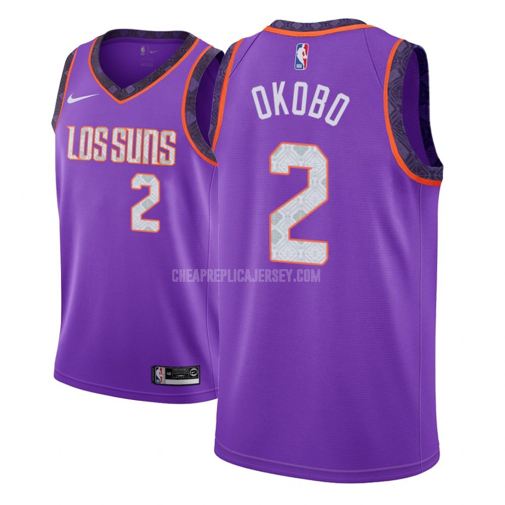 men's phoenix suns elie okobo 2 purple city edition replica jersey