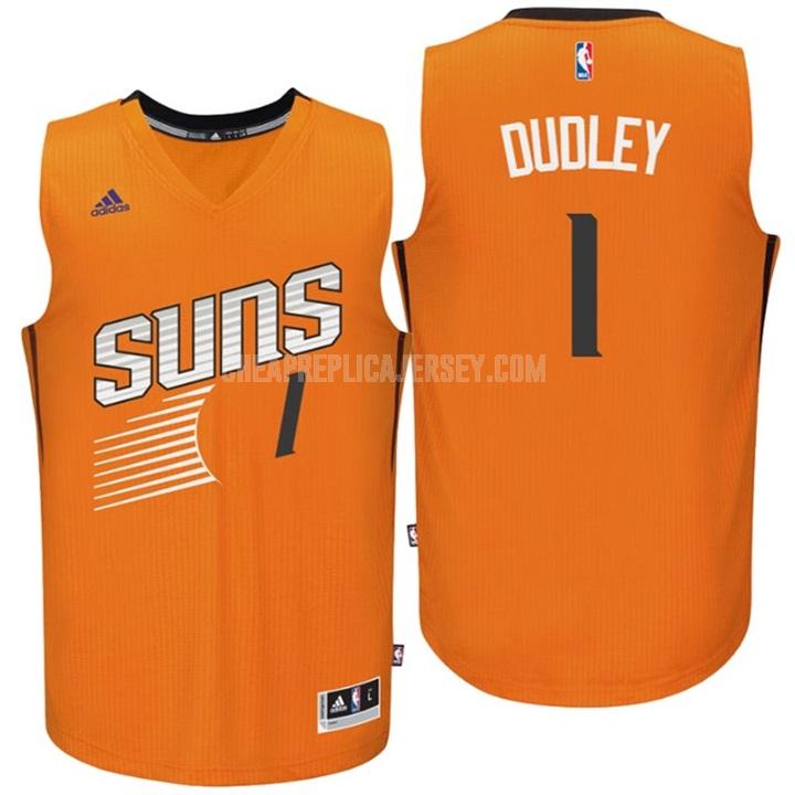 men's phoenix suns jared dudley 1 orange alternate swingman replica jersey