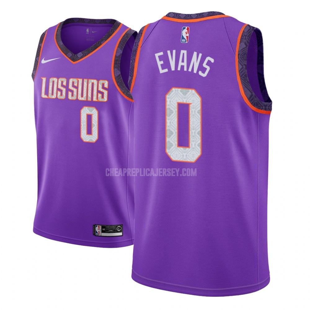 men's phoenix suns jawun evans 0 purple city edition replica jersey