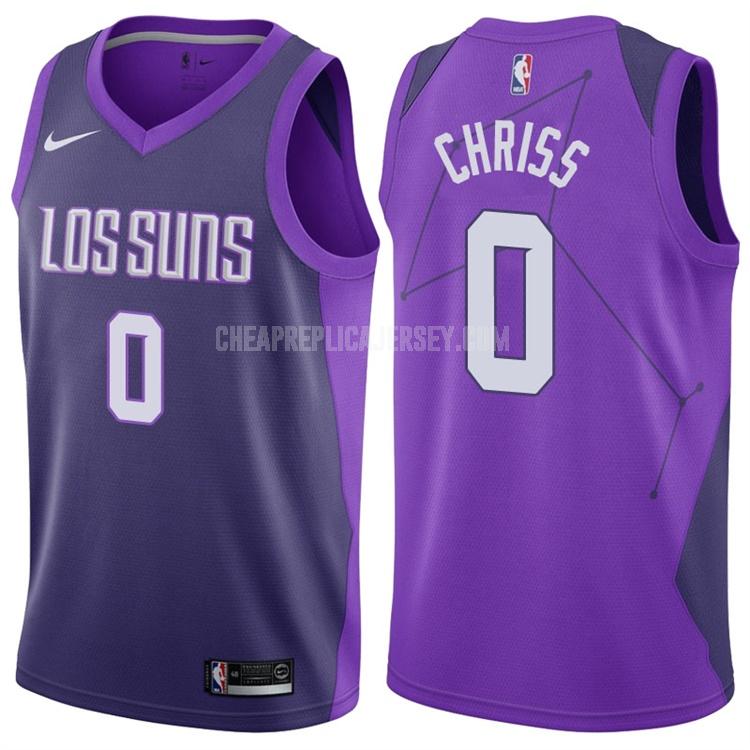 men's phoenix suns marquese chriss 0 purple city edition replica jersey