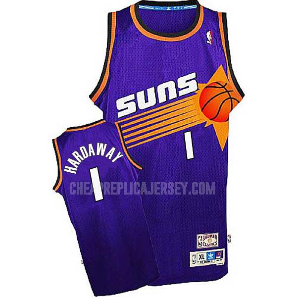 men's phoenix suns penny hardaway 1 purple road replica jersey