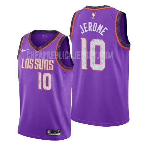 men's phoenix suns ty jerome 10 purple city edition replica jersey