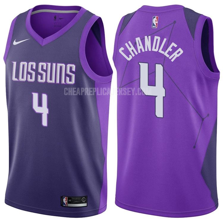 men's phoenix suns tyson chandler 4 purple city edition replica jersey