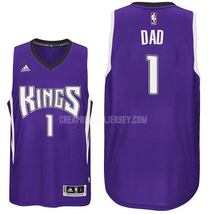 men's sacramento kings dad 1 purple fathers day replica jersey
