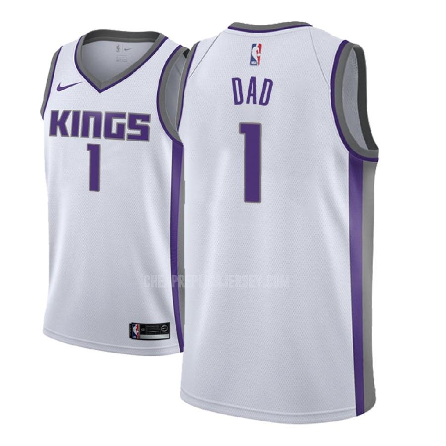 men's sacramento kings dad 1 white fathers day replica jersey