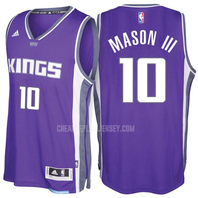 men's sacramento kings frank mason iii 10 purple road replica jersey