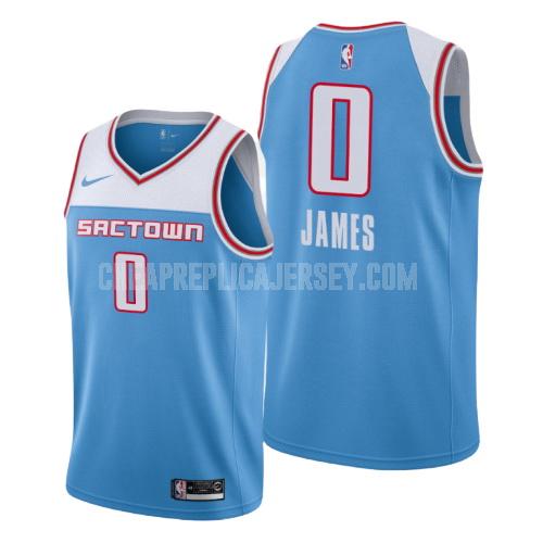 men's sacramento kings justin james 0 blue city edition replica jersey
