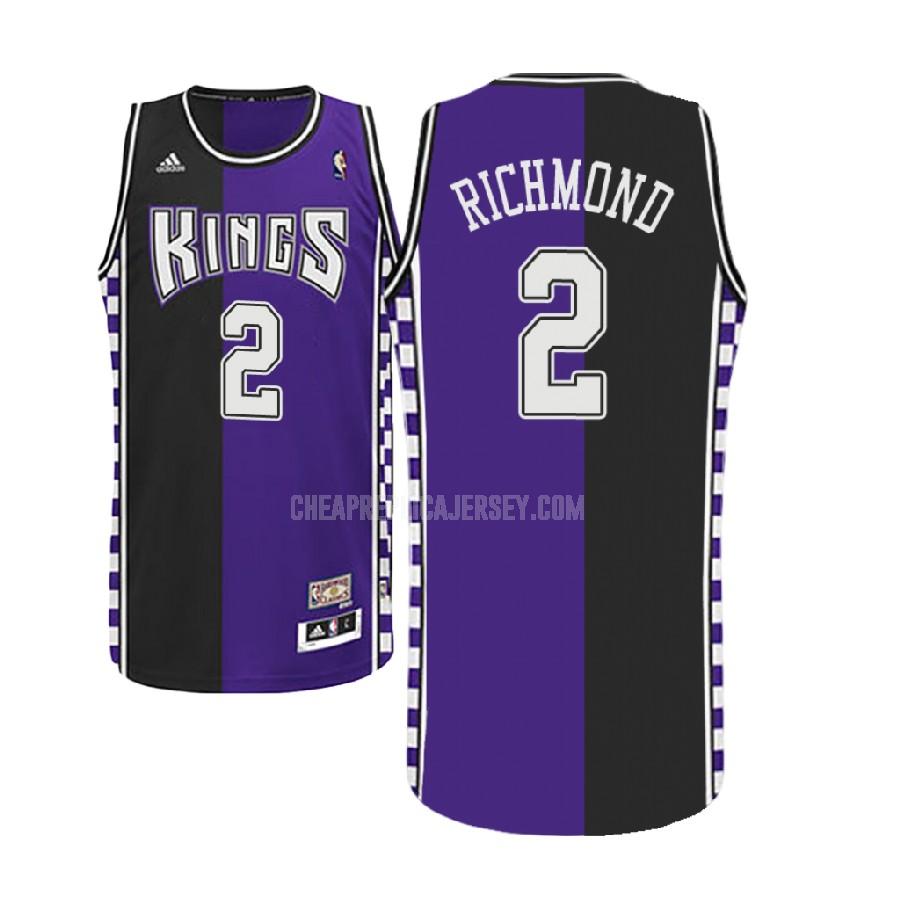 men's sacramento kings mitch richmond 2 purple hardwood classic replica jersey