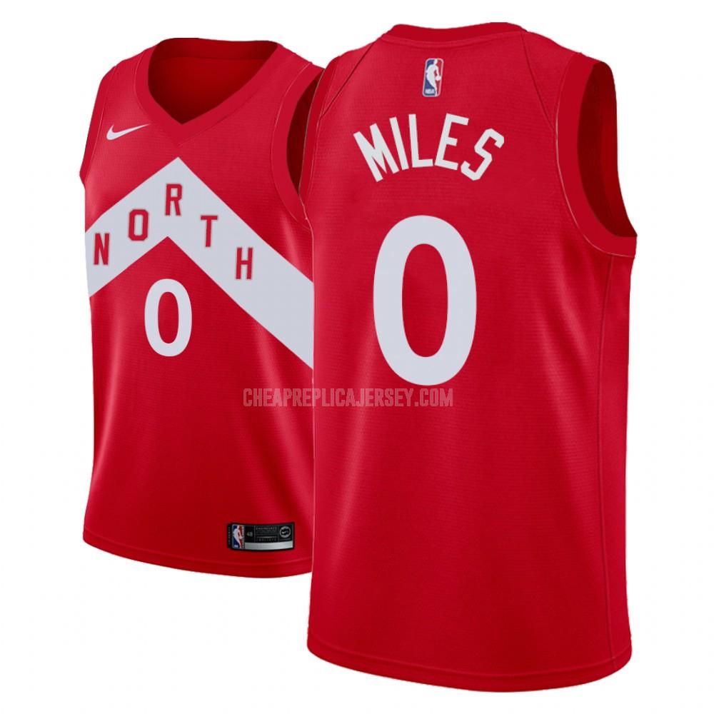 men's toronto raptors cj miles 0 red earned edition replica jersey