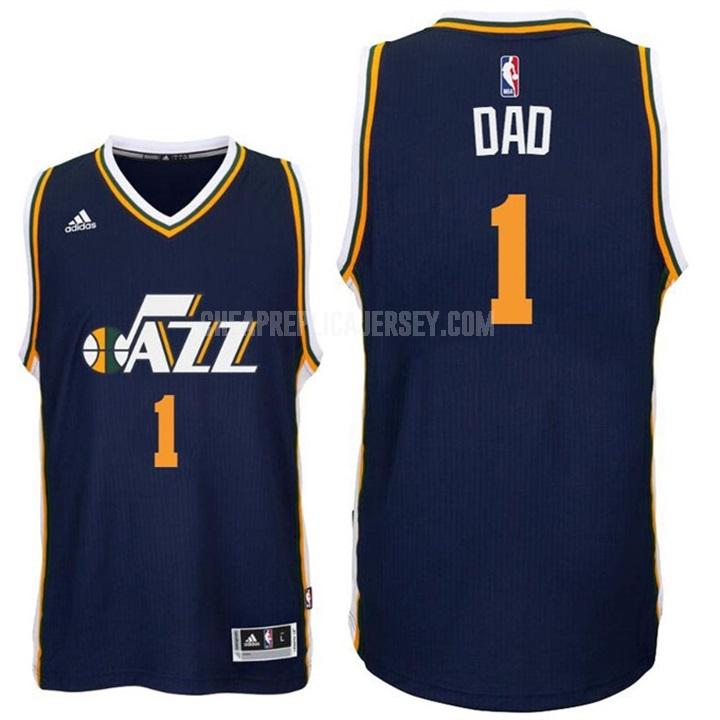 men's utah jazz dad 1 navy fathers day replica jersey