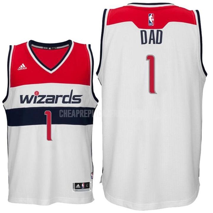 men's washington wizards dad 1 white fathers day replica jersey