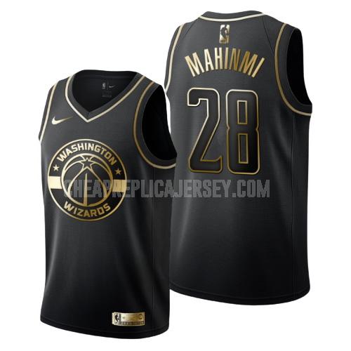 men's washington wizards ian mahinmi 28 black golden edition replica jersey